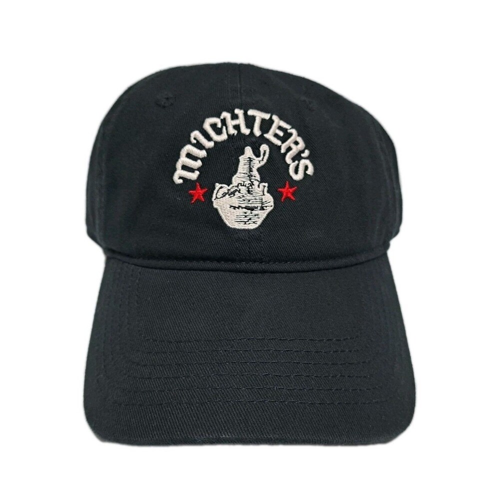Michter's Whiskey Distillery Black Strapback Adjustable Cap Hat